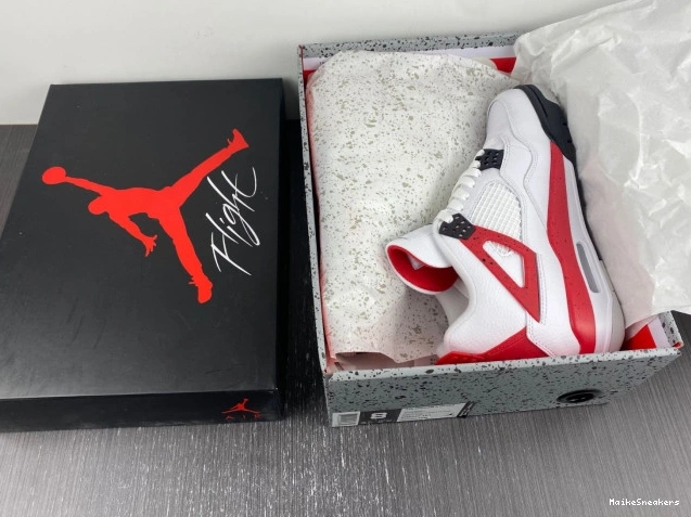 MaikeSneakers Air 4 Cement Jordan Red DH6927-161 0807